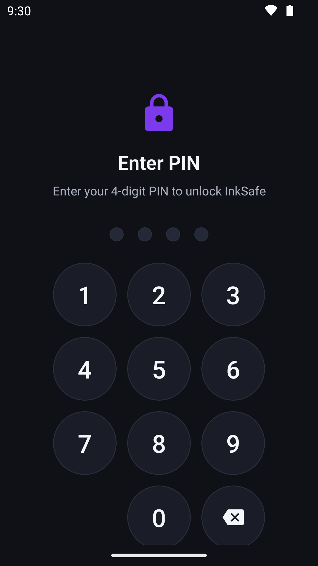InkSafe screen 6